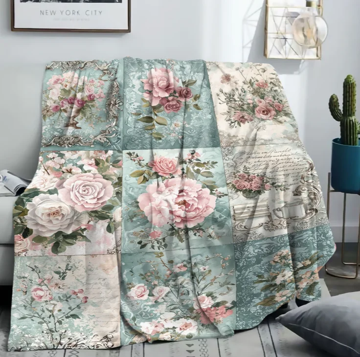 1pc Mid-Century Vintage Floral - đánh giá và giá Home Office Cozy