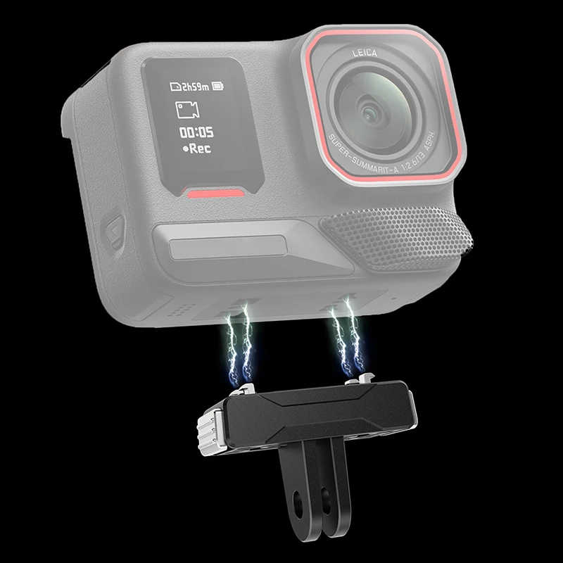 Insta360 ACE Pro 2 用磁気クイック リリース マウント Insta360 X5 カメラ アクセサリー用プラスチック ベース アダプター