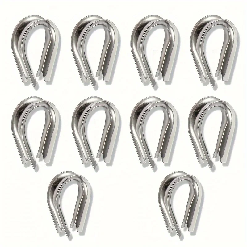20-Piece 304 Stainless Steel Wire Rope Clamps, Rope Clamp Rigging, Suitable for Any Rigging That Requires Strong Cables