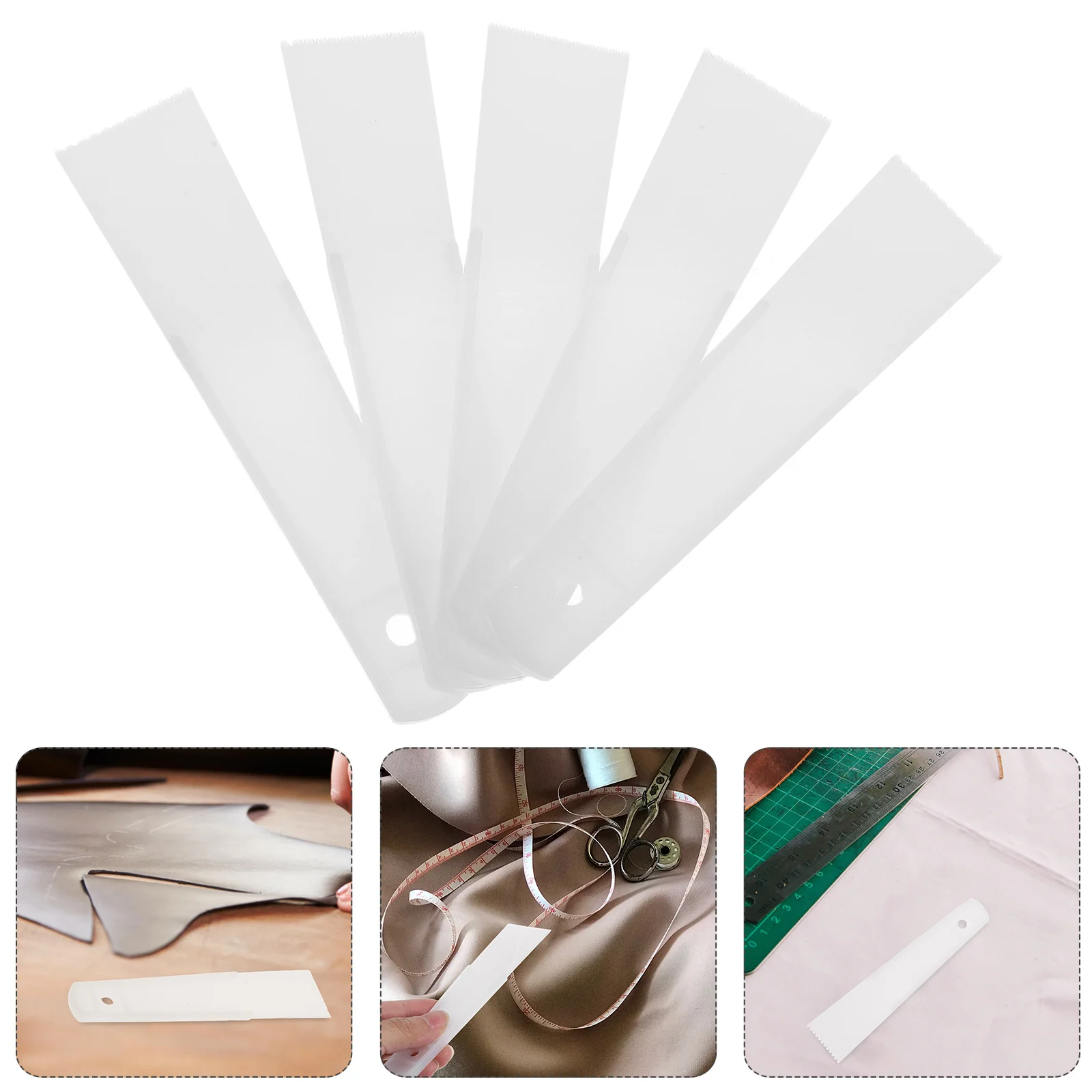 

5Pcs Plastic Glue Spreaders Adhesive Applicator for DIY Handmade PU Craft Tools Glue Smear Sticks Sewing Accessories