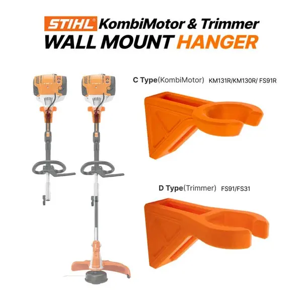 Wall Mount Storage Holder Compatible with Stihl FS91 FS31 KM131R KM130R String Trimmer, Garden Power Tool Wall Hanger for Garage
