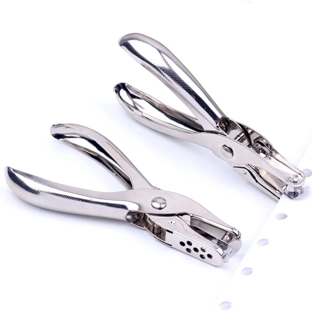 Single Hole Puncher Metal 3mm/6mm Pore Diameter Punch Pliers Hand Paper Scrapbooking Punches Punching Tools