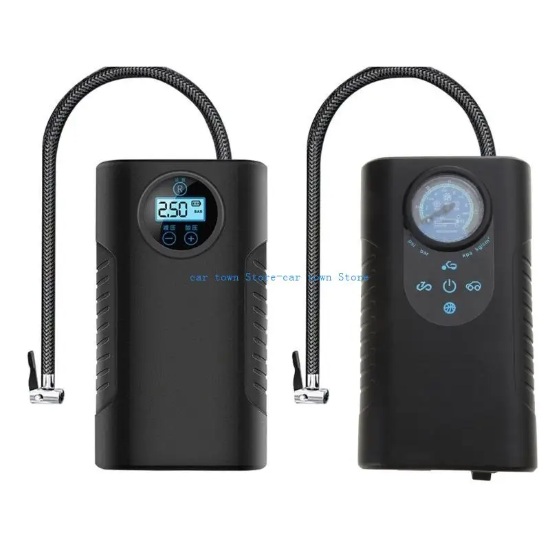 RXJE Air Compressor Tire Inflator,Car Tire with Digital Pressure Gauges, 150PSI for Car, Bicycles and Other Inflatables