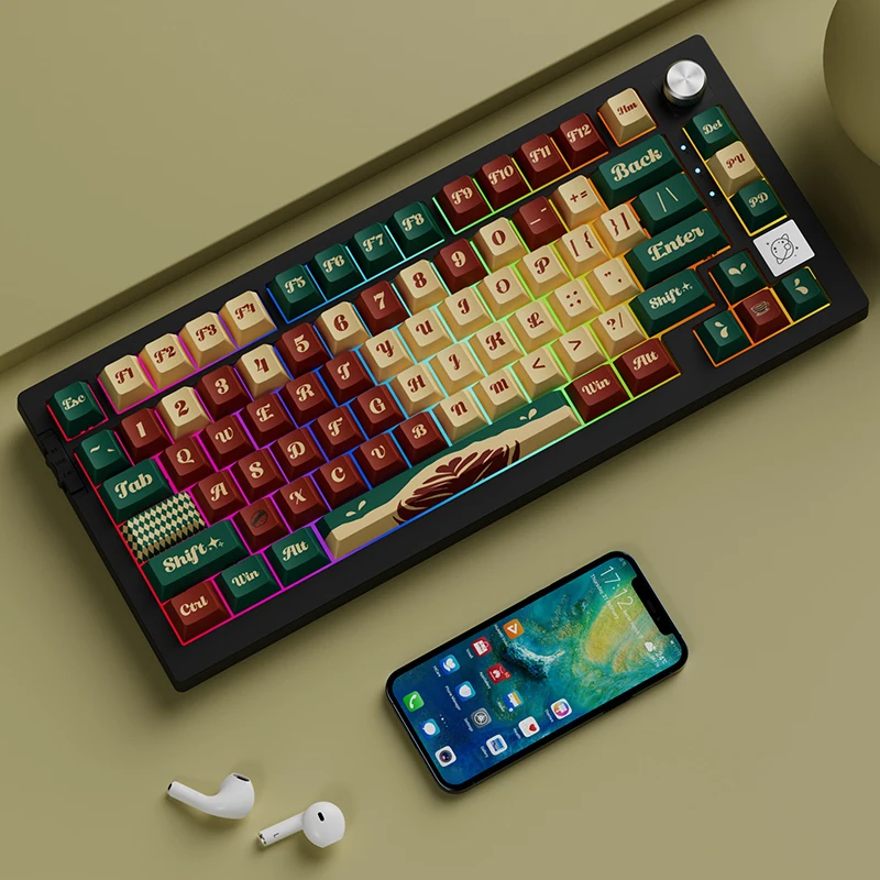 Mechanical keyboard keycap PBT sublimation original theme support 61/68/84/98/100 etc