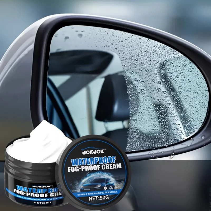JOKJOK 50G Waterproof Fog-Proof Cream Anti Fog Hydrophobic Paste For Auto Windshield Bike Helmet Inner Glass Surfaces
