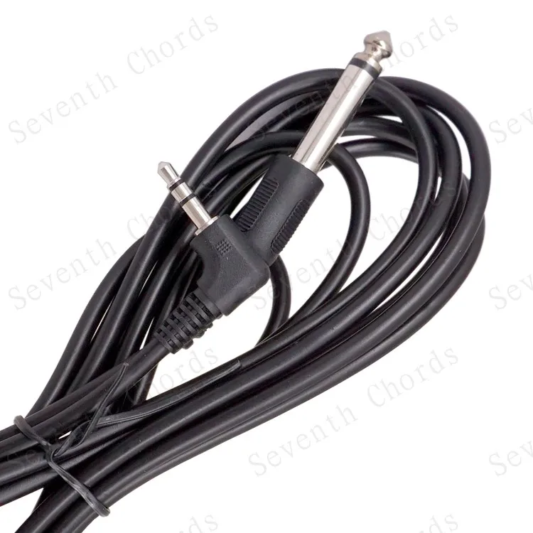 Effector Amplifier Speaker Bass Guitar Cord Audio Connection Cable (6.35mm Plug To 3.5mm Plug)