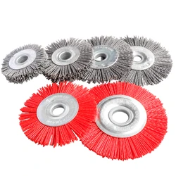 Nylon Wheel Brush Abrasive Wire Grinding Polishing Brush Bench Grinder For Wood Furniture Metal