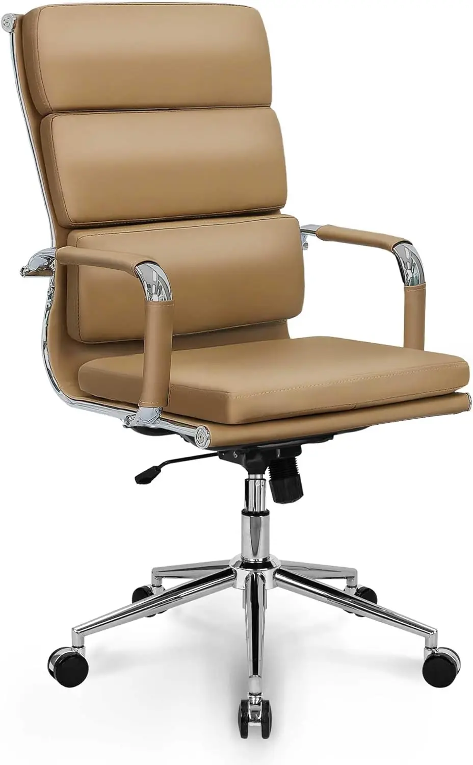 Office Desk Ergonomic Chair Leather Executive High-Back Modern Conference Comfy Adjustable Padded Swivel Rolling Home Vanity