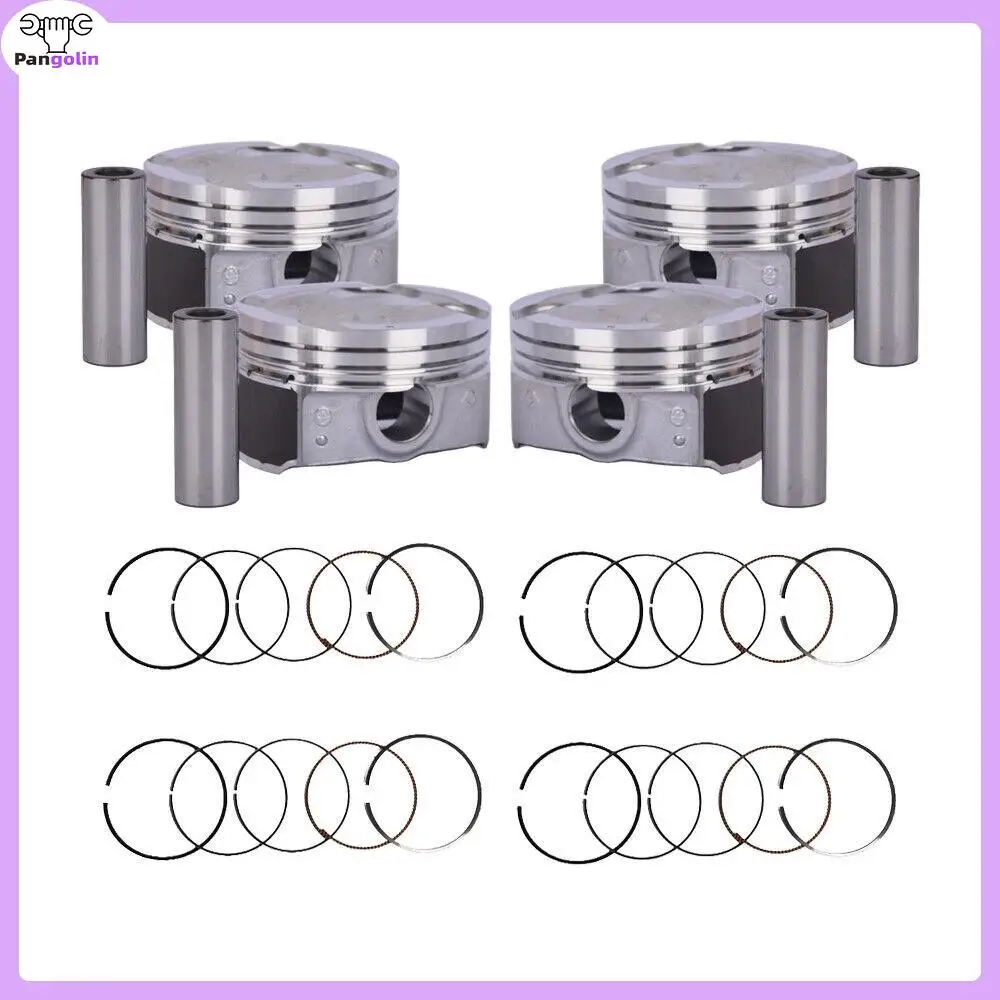 4pcs New Piston & Rings Kit 23410-2B600 For Hyundai Kia Accent Rio 1.6L DOHC 2012-2016 23041-2B600 23041-2B610 23041-2B620 Parts