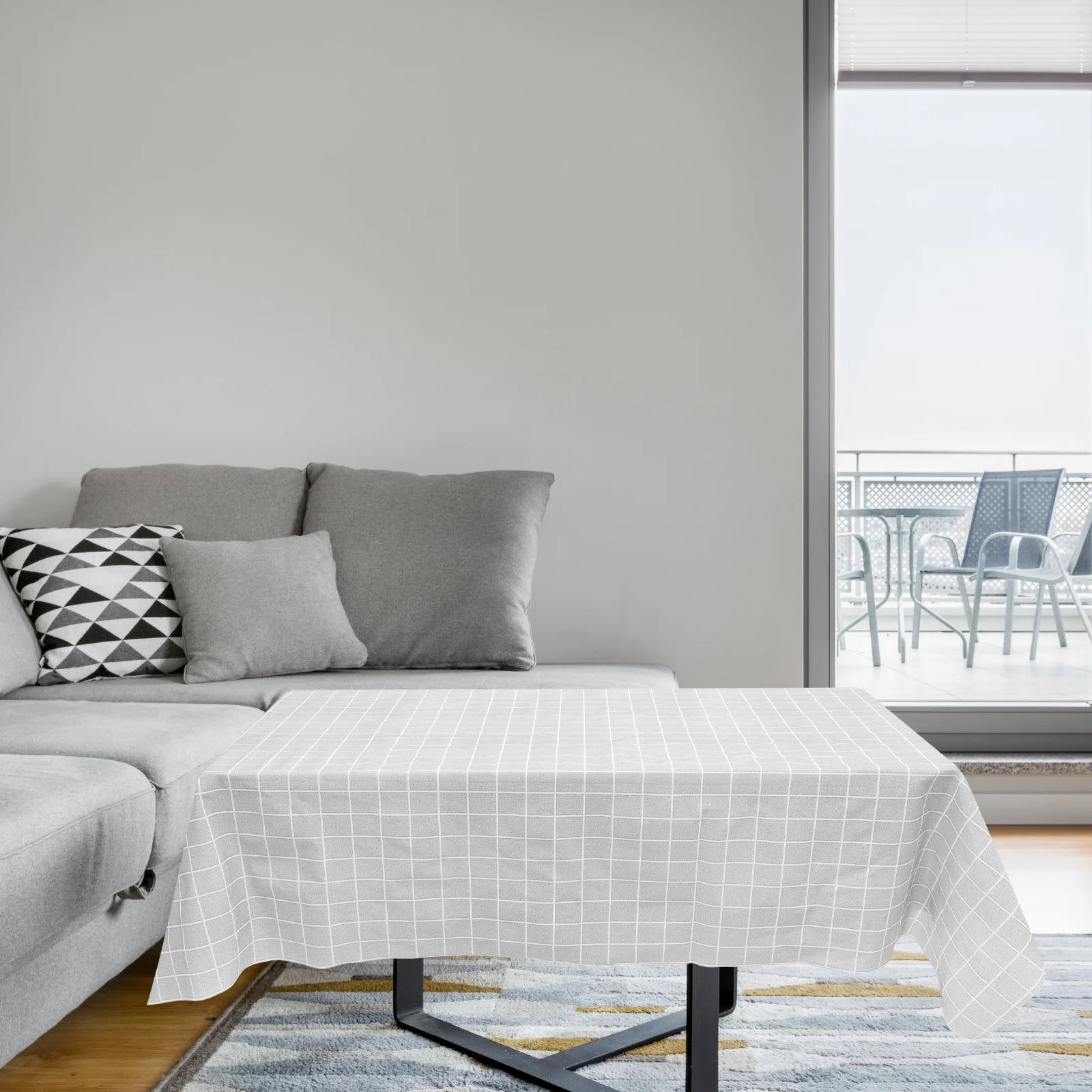 

2Pcs Waterproof Table Cloth Plaid Design Oilproof Foldable Picnic Table Cover Camping Tablecloth Tablecloth