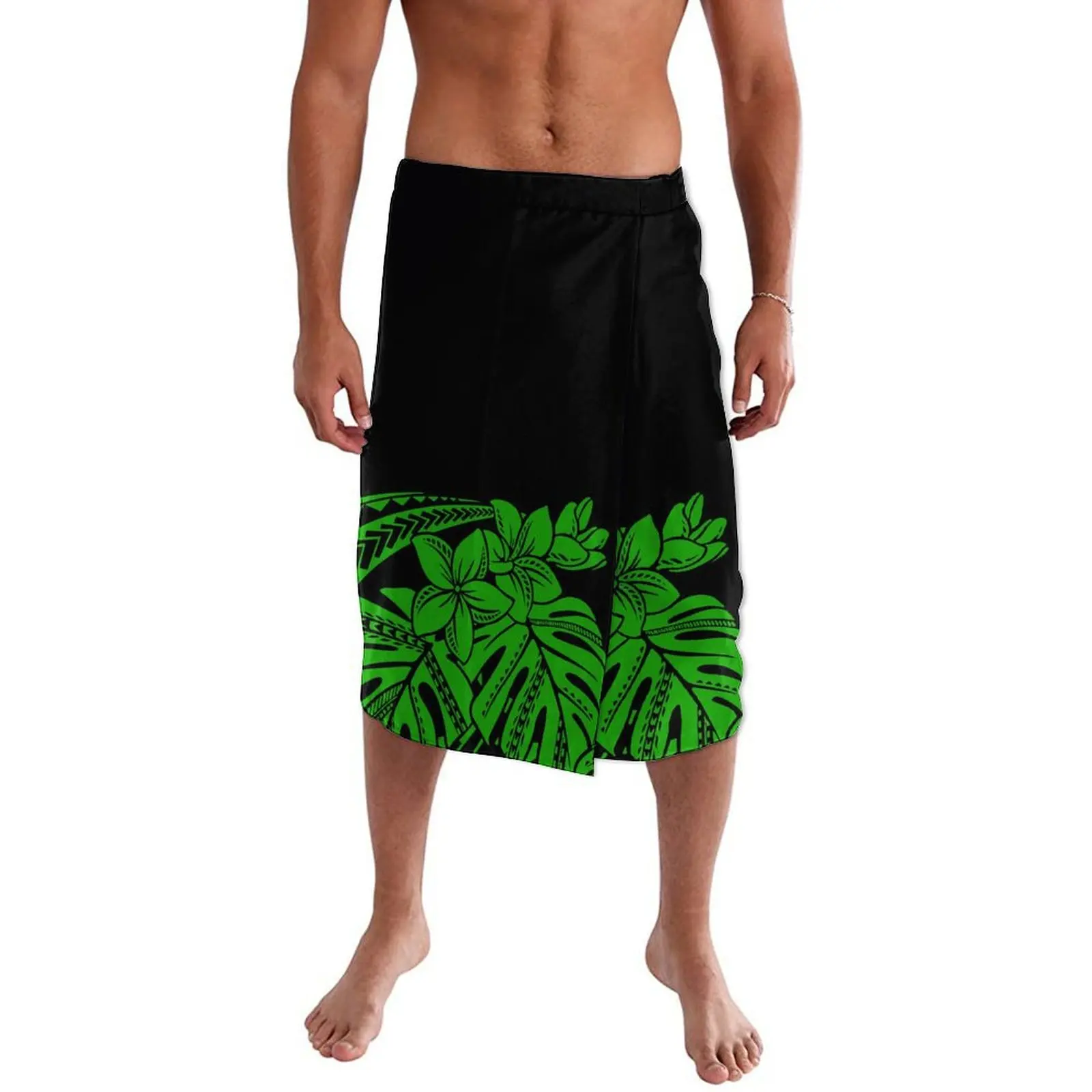 

Polynesian Tribes Tonga Art Vintage Tattoo Print Men'S Apron Casual Skirt Custom Patterned Island Bonfire Folk Clothing