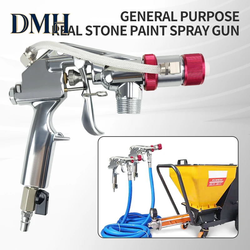 

Профессиональный краскопульт DMH для текстурной краски, инструмент для нанесения шпатлевки, пескоструйный аппарат для имитации натурального камня