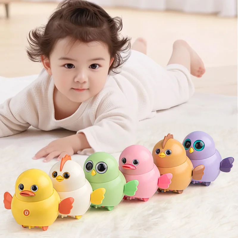 New Baby Learning To Crawl Electric Rocking Duck with Light Off Music Magnetic Baby Soothing Electric Duck Educational Toy Gift