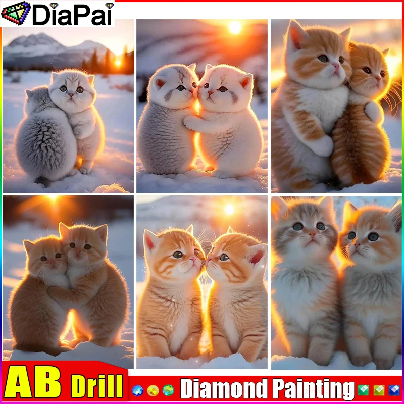 DIAPAI AB 5D Diamond Embroidery Needlework Kit 