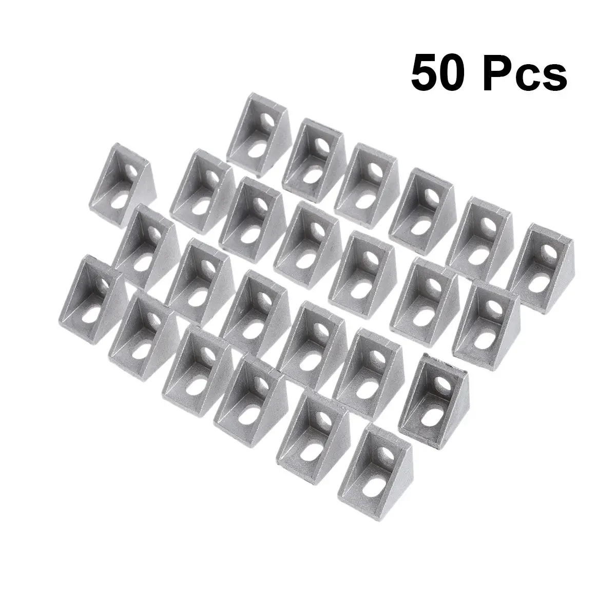 50Pcs Angle Bracket 2020 Aluminum Alloy High Strength Corner L Bracket Joint for 20Mm T Slot Aluminum Extrusion Cnc Robotics