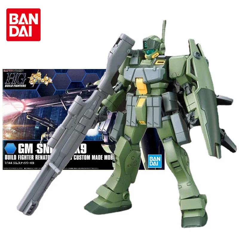 

Bandai Genuine Gundam Model Kit Anime Figure HGBF 1/144 GM Sniper K9 Collection Gunpla Anime Action Figure Toys for Children