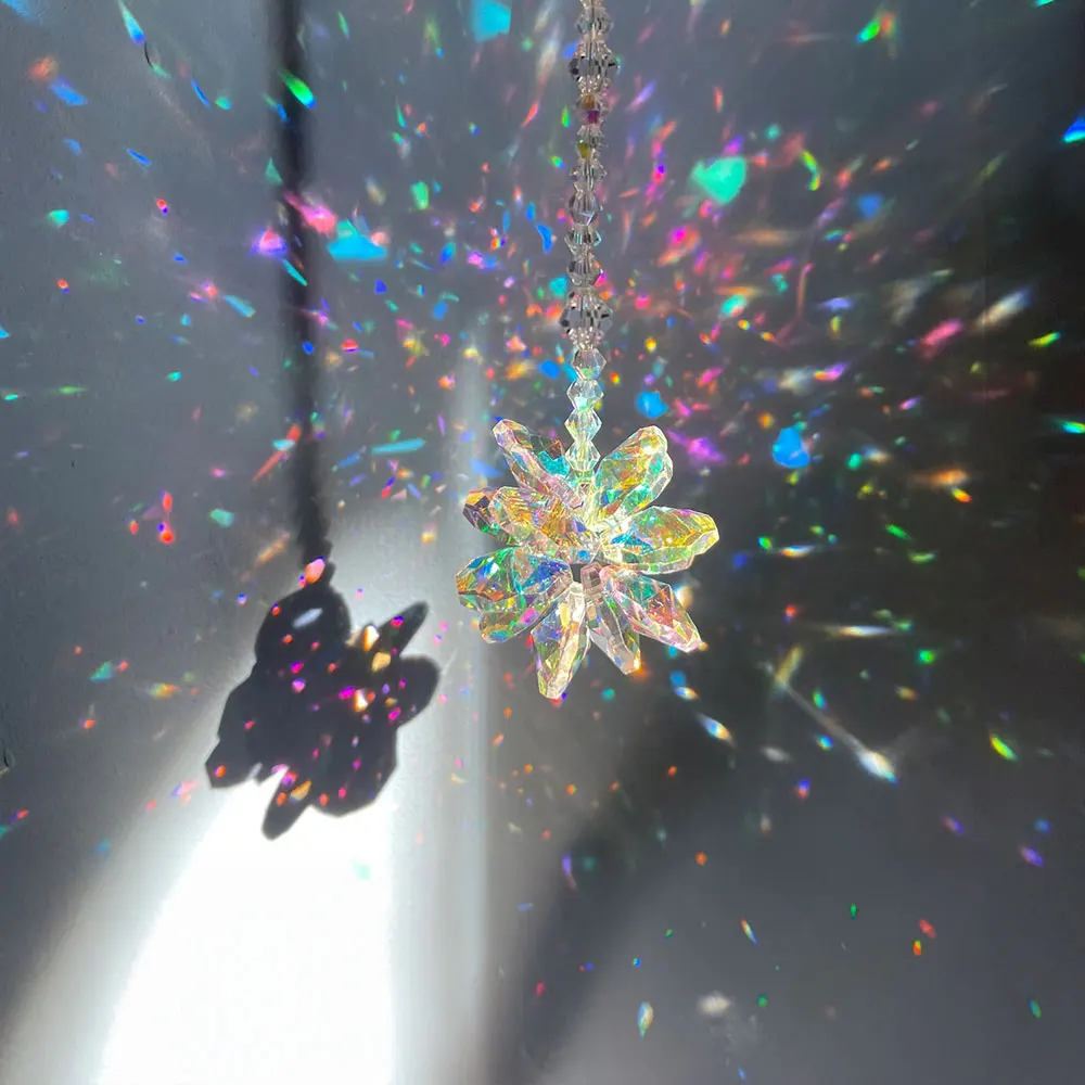 

1pc Rainbow Maker Crystal Sun Catcher For Window Hanging And Office Decor - Perfect Gift For Her/She On Anniversary