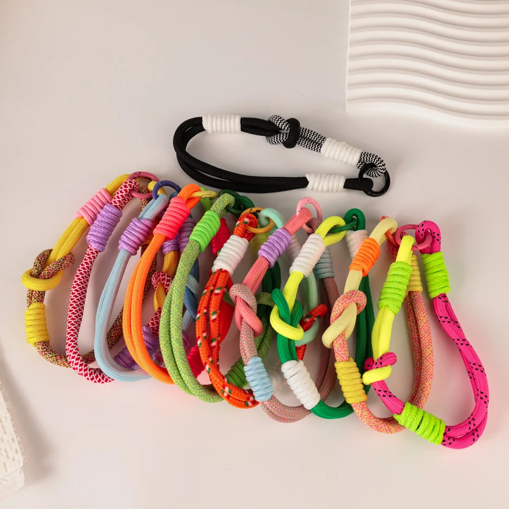 

Universal Hand Wrist Strap Cute Anti-lost Mobile Phone Lanyard Hand Bracelet Chain Colorful Rope Pendant for Girl Women Men