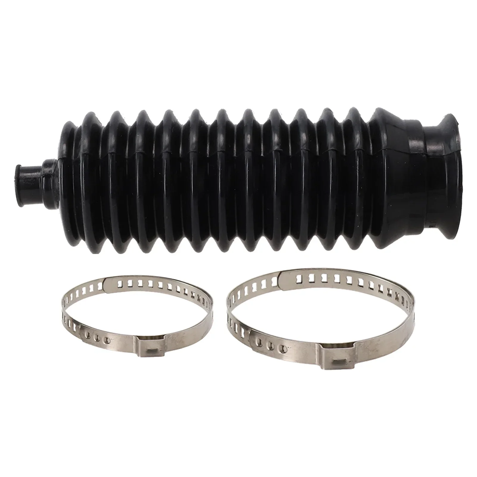 

1PCS Gaiter Pinion Boot With 2 Clamps Compatible Wirh For Rack Steering Boot Gaiter And Pinion Boot Black Part Plug-and-play