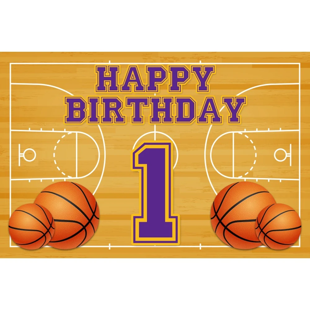 Basketball Birthday Party Customize Backdrop Boy Child Happy Birthday Photo Background Banner Shoot Score Decoration Anniversary