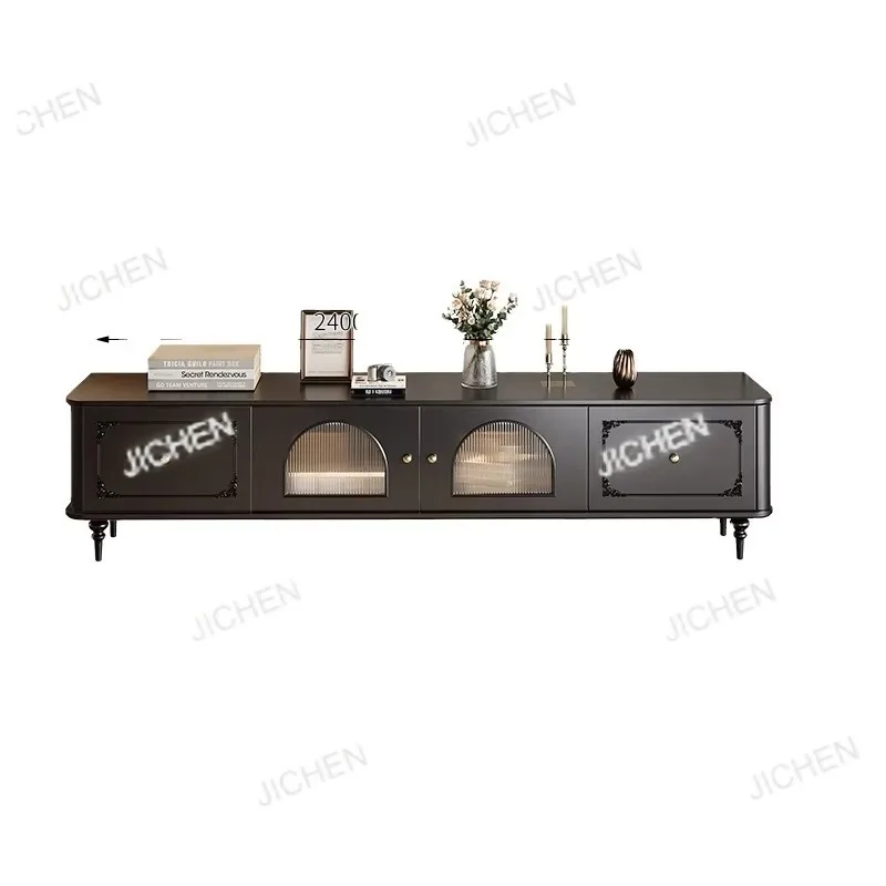 

Classic European Royal Living Room TV Cabinet Furniture Set Solid Wood Design TV Cabinet