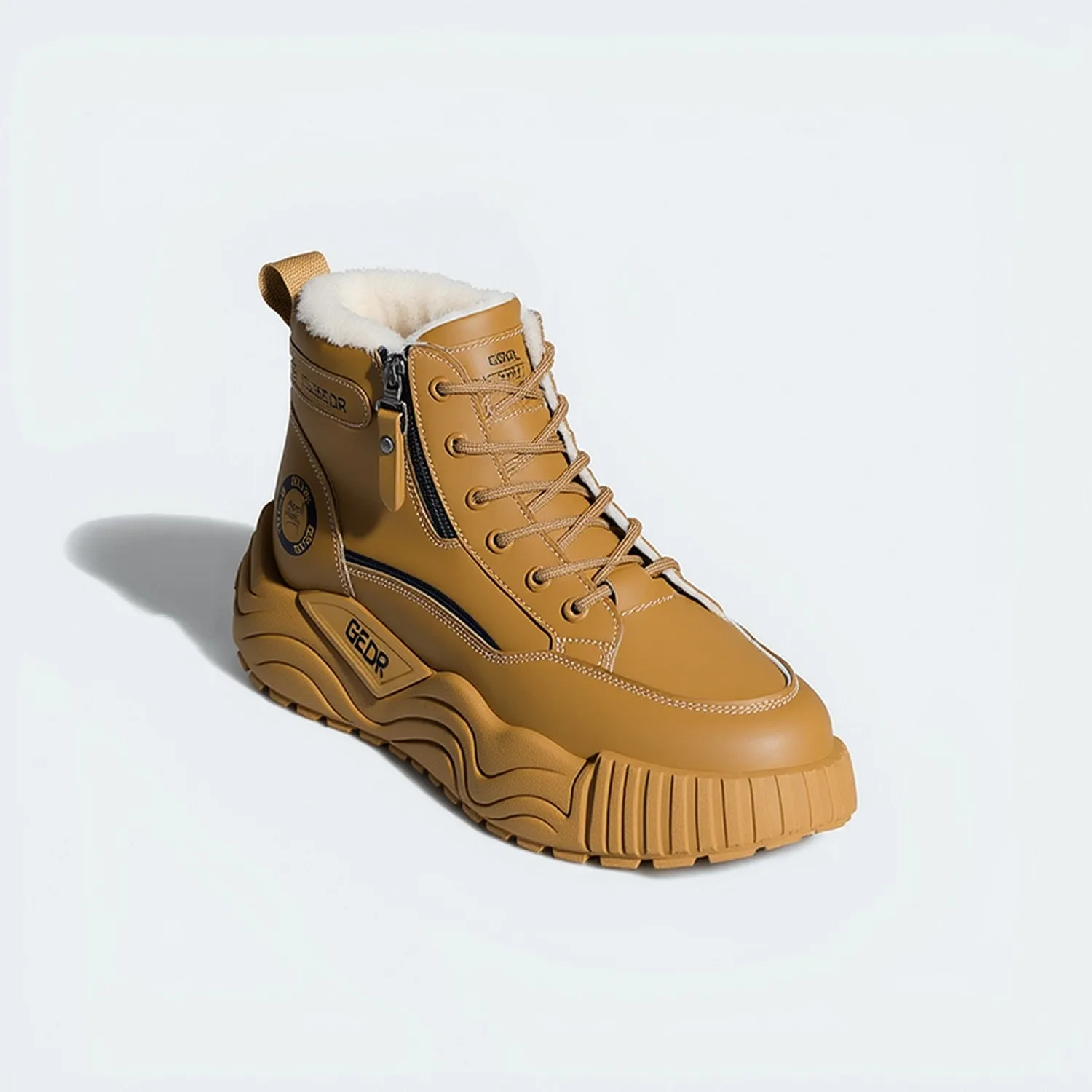 

LANGYUN Men's Winter Sneakers High Quality Leather Casual Shoes