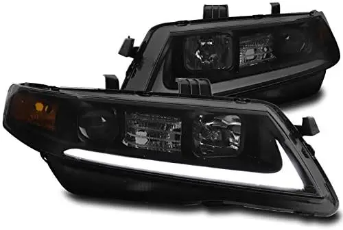 

Светодиодные DRL черные/дымчатые фары проектора фары для Acura TSX 2004-2008 гг.