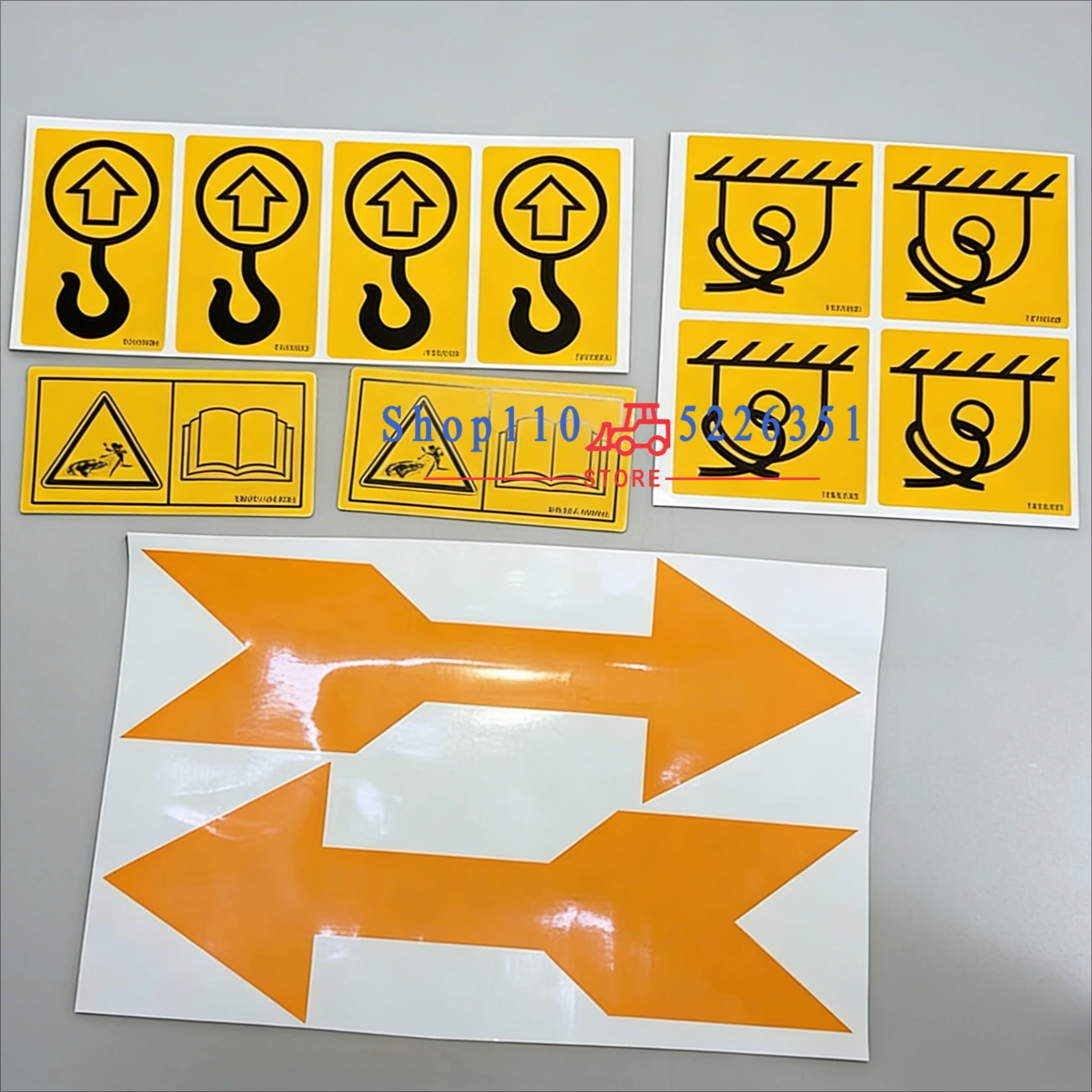 For Komatsu PC Kobelco SK Hitachi Sany SY Engine Sticker Warning Sticker Pay Attention To The Danger Label Excavator Parts
