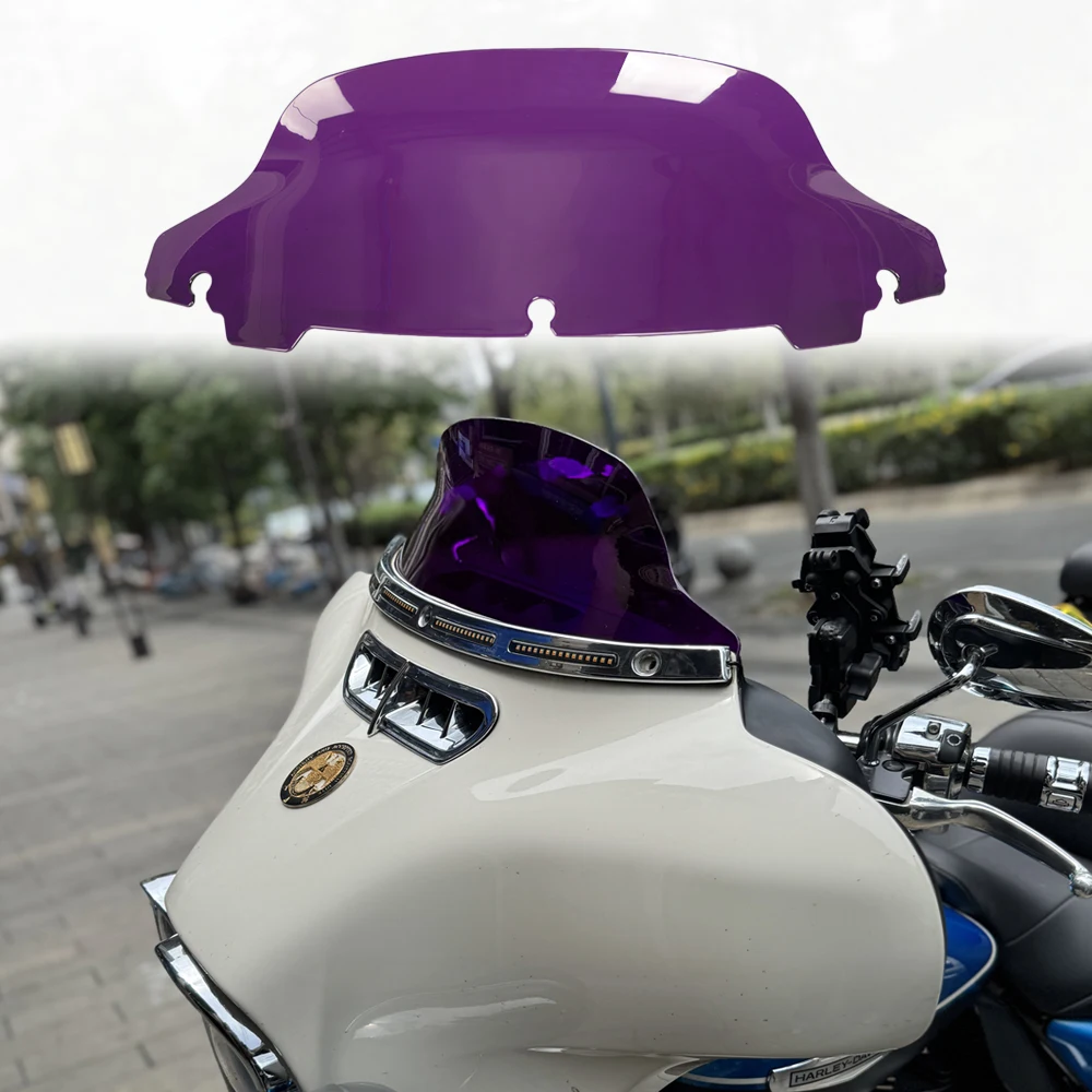 Motorcycle 7 Inches Spoiler Design Colorful Windshield 4mm PC Fit For SG And Ultra Limited 2014-2023
