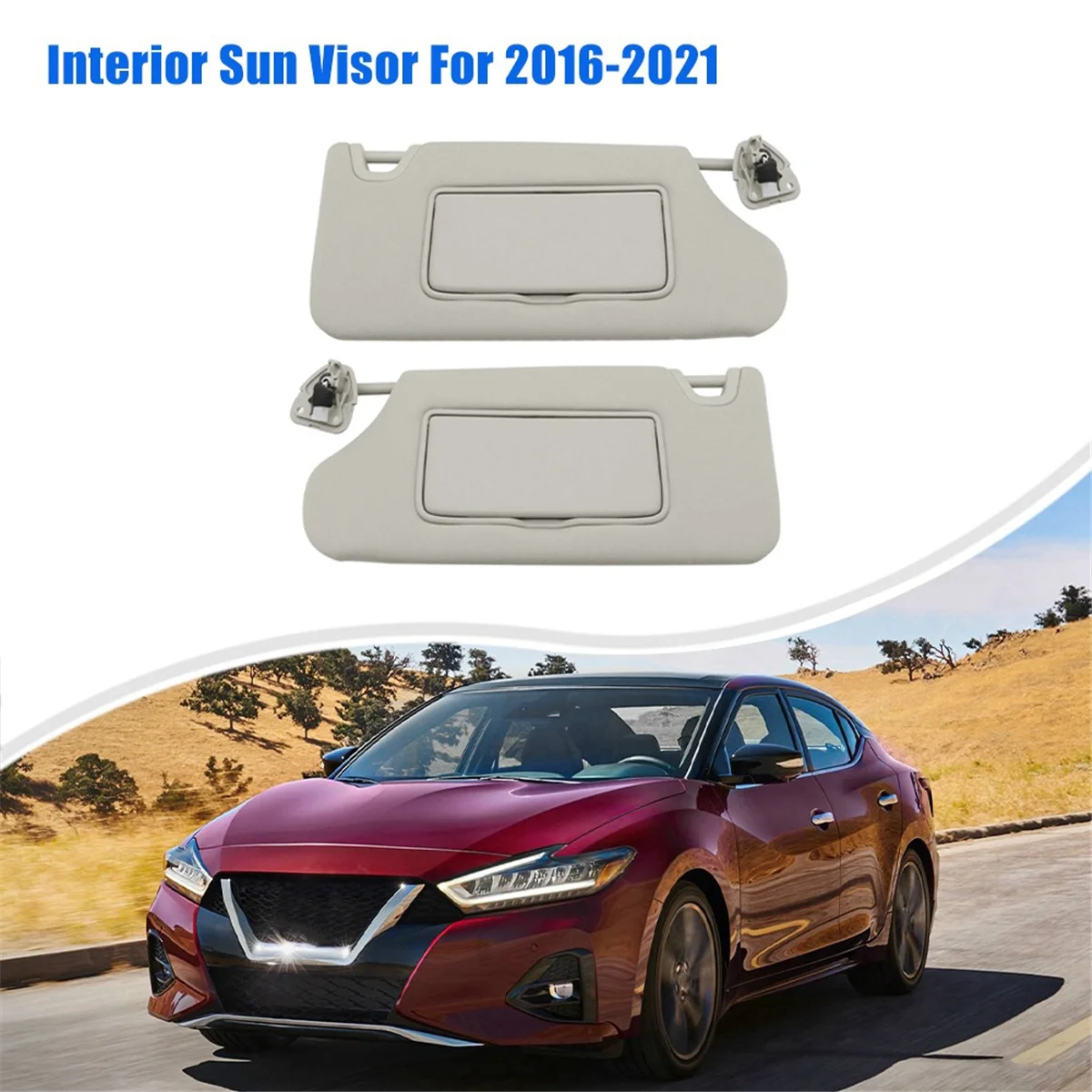 

96400-9DE0A 96401-9DE0A Car Sunshield Sunvisor with Mirror Interior Sun Visor for Nissan Maxima 2016-2021 Gray jasmine