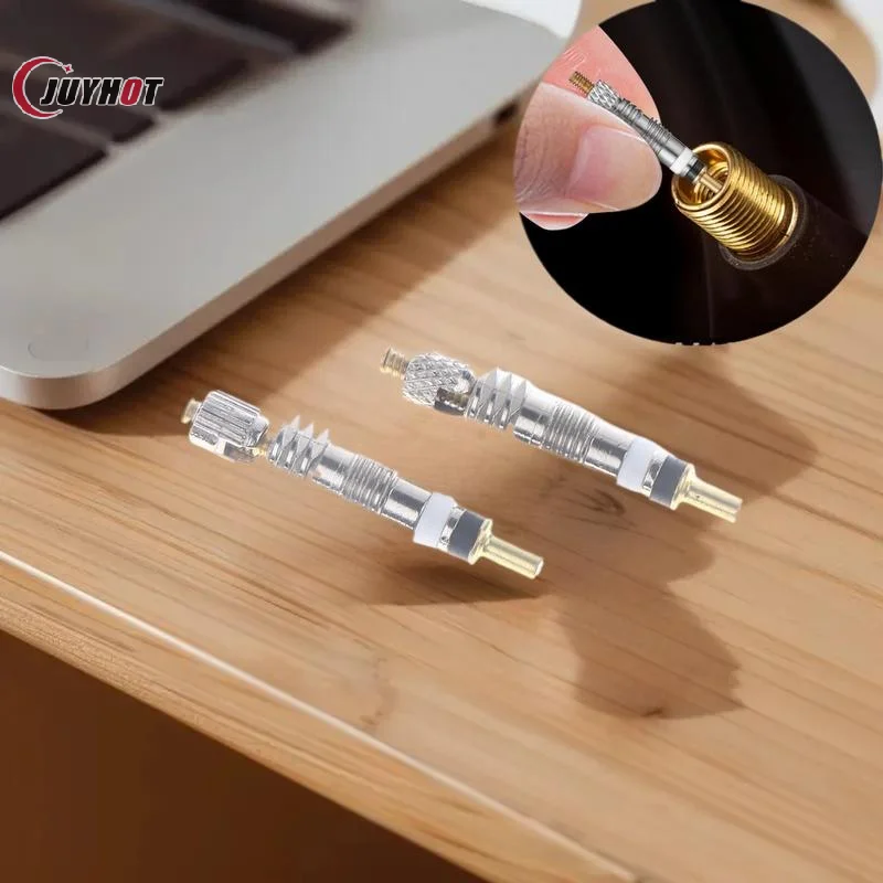 

High-Quality 2/6/10Pcs Brass Tubeless Replacement Valve Core, Removable for MTB & Road Bike Repair