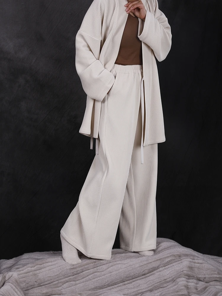 

ZIHOUMON Домашняя одежда в стиле династии Сун, свободный крой, парные модели, комплект Ханьфу для женщин 8-25 лет, зимняя коллекция