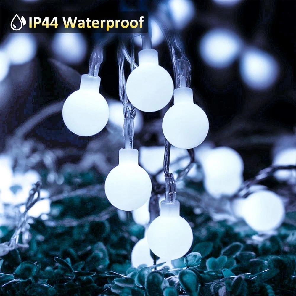 10M AA Battery Power Ball LED String Lights Garland Lights Waterproof Outdoor Lamp Wedding Garden Fairy Lights Christmas Decor