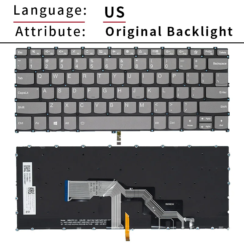 layout keyboard for lenovo IdeaPad S540-13API s540-13ARE s540-13IML S540-13ITL 13 Pro 2019 2020 2021 laptop keyboard backlight