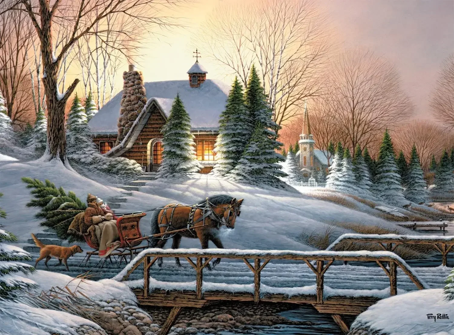 Schneeszene-Puzzles, 1000/500/300 Teile, Puzzles, herausfordernde Familienaktivität, Bodenspiele für Party, Spielzimmer, Schlafzimmer, Wohnzimmer