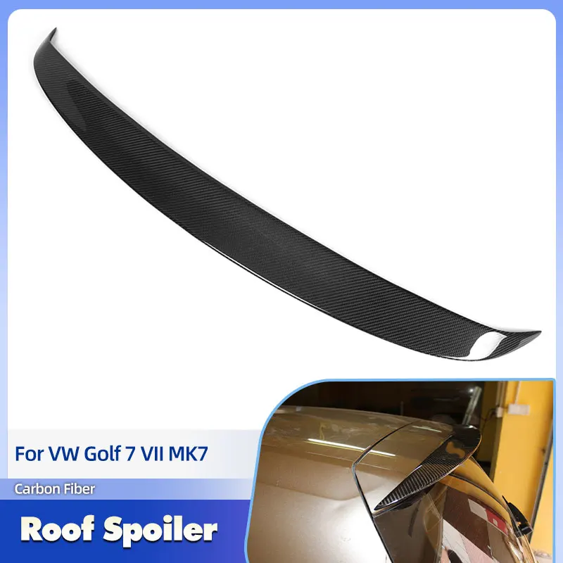 

Car Rear Roof Spoiler Wings Carbon Fiber for VW Golf 7 VII MK7 Standard 2014-2017 Non for GTI Car Rear Spoiler Wing Lip FRP