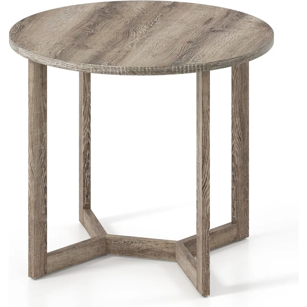 

Giantex 36 Круглый обеденный стол на 4 человека, кухонный стол с основанием в форме крыльев, столешница под дерево, емкость 220 фунтов, журнальные столики для