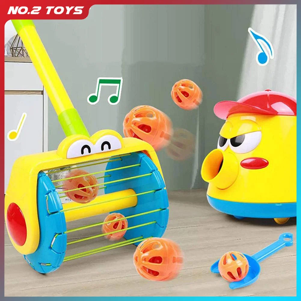 Children's Montessori Toy Emitter Dust Catcher Boys Girls Gift Ball Launcher Creative Learning Game Cognition Training Kids Toys