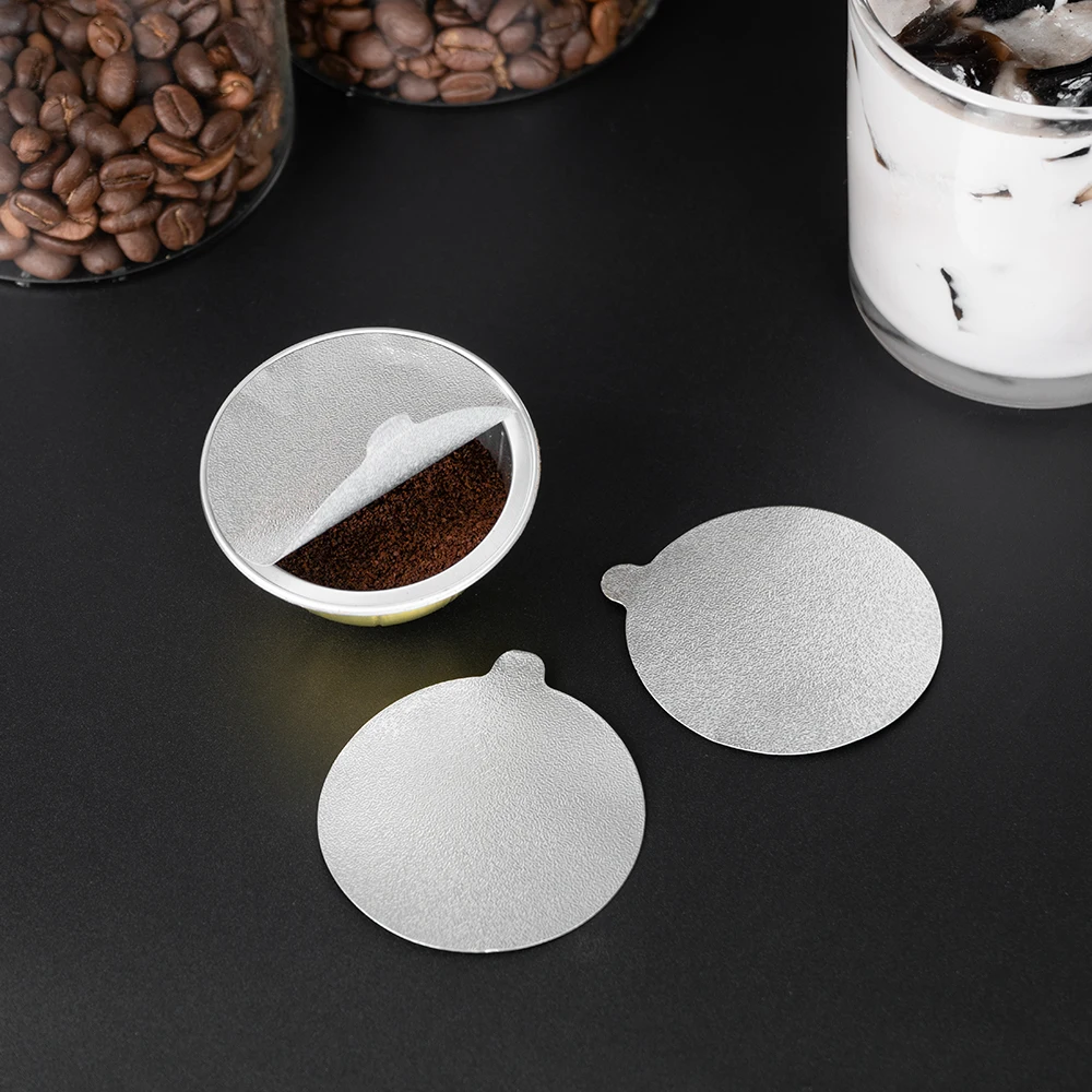 54.5mm Heat-sealing Lids Seal Covers For Coffee Pods Non Self-adhesive Aluminum Foil Seal Film
