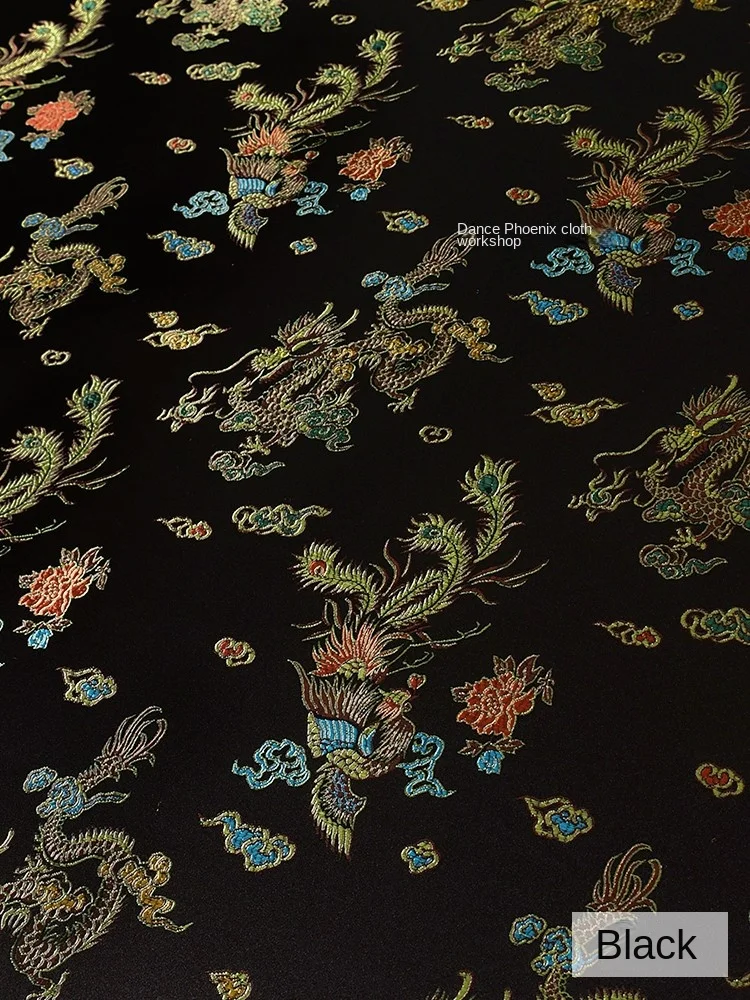 Jacquard Brocade Fabric Retro Chinese Style Soft Vest Cheongsam Cloth Diy Per Meters Apparel Sewing Fabric Material