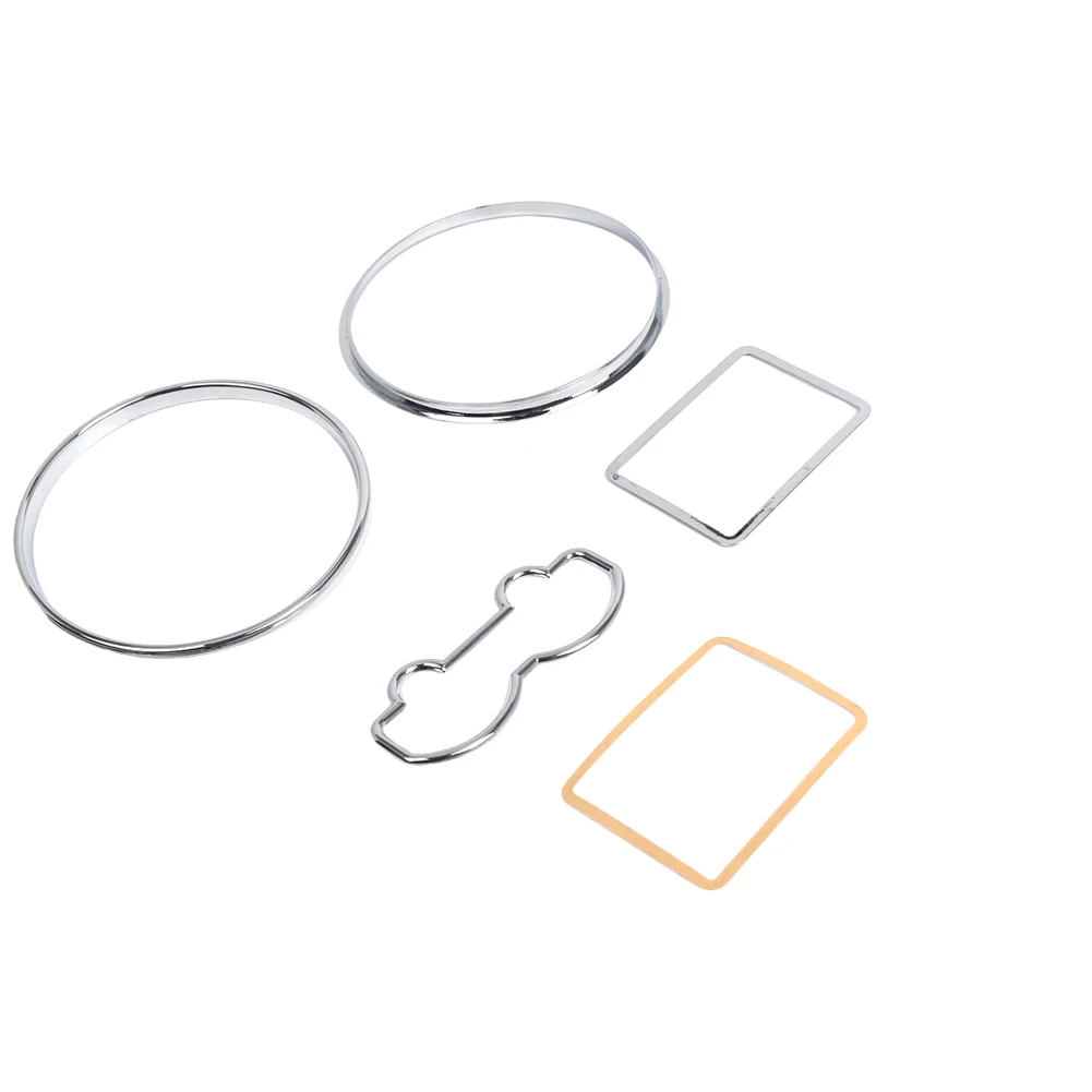 الكروم لوحة القيادة خواتم الاتصال الهاتفي الفضة عداد السرعة داش خواتم الحافة لشركة فولكس فاجن جولف MKIV 97-03 جيتا بورا MKIV 99-05