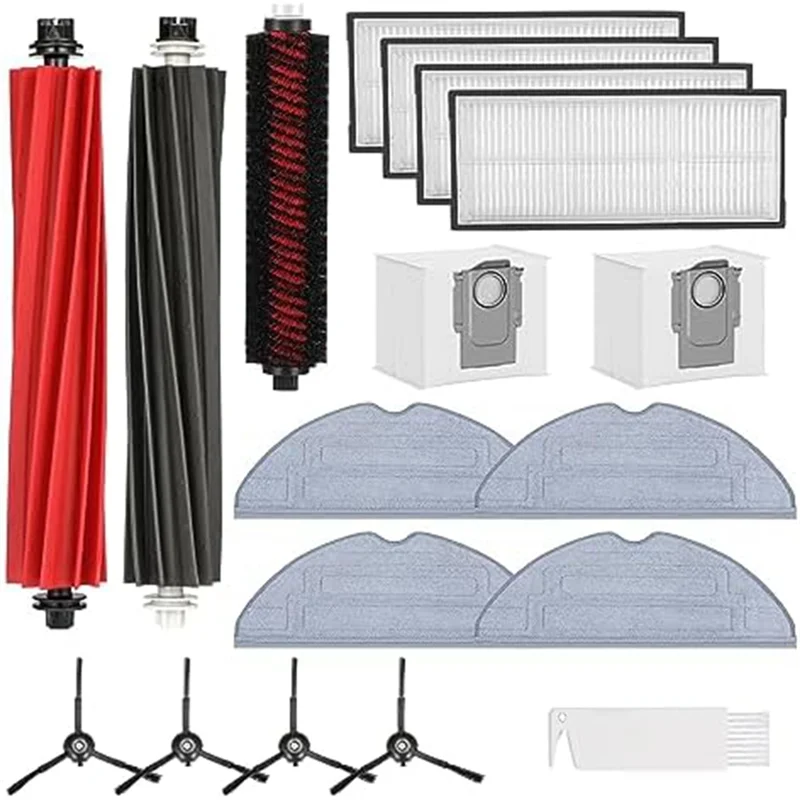 

B26C-Accessories For Roborock S8 Pro Ultra S8 S8+ Main Side Brush Filter Dust Bag Robot Vacuum Cleaner Spare Parts