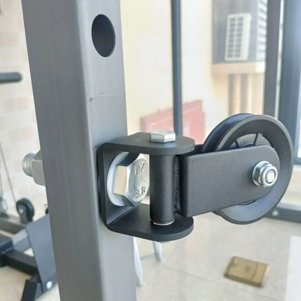 Adjustable Steel Pulley For YMOOPT Fitness Gear Low Row Lat Pull Down System Universal Square Tube Fitting Gym Workout Part