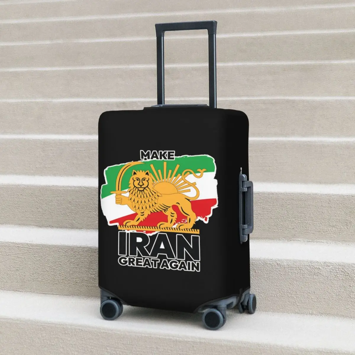Make Iran Great Again Suitcase Cover Travel Protector Flight Strectch Luggage Supplies