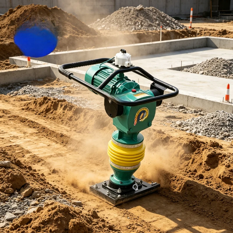 

Electric Vibratory Rammer 60Kg Efficient Lightweight Portable Fast 12-15M/Min Compaction Easy Operation Soil Compactor