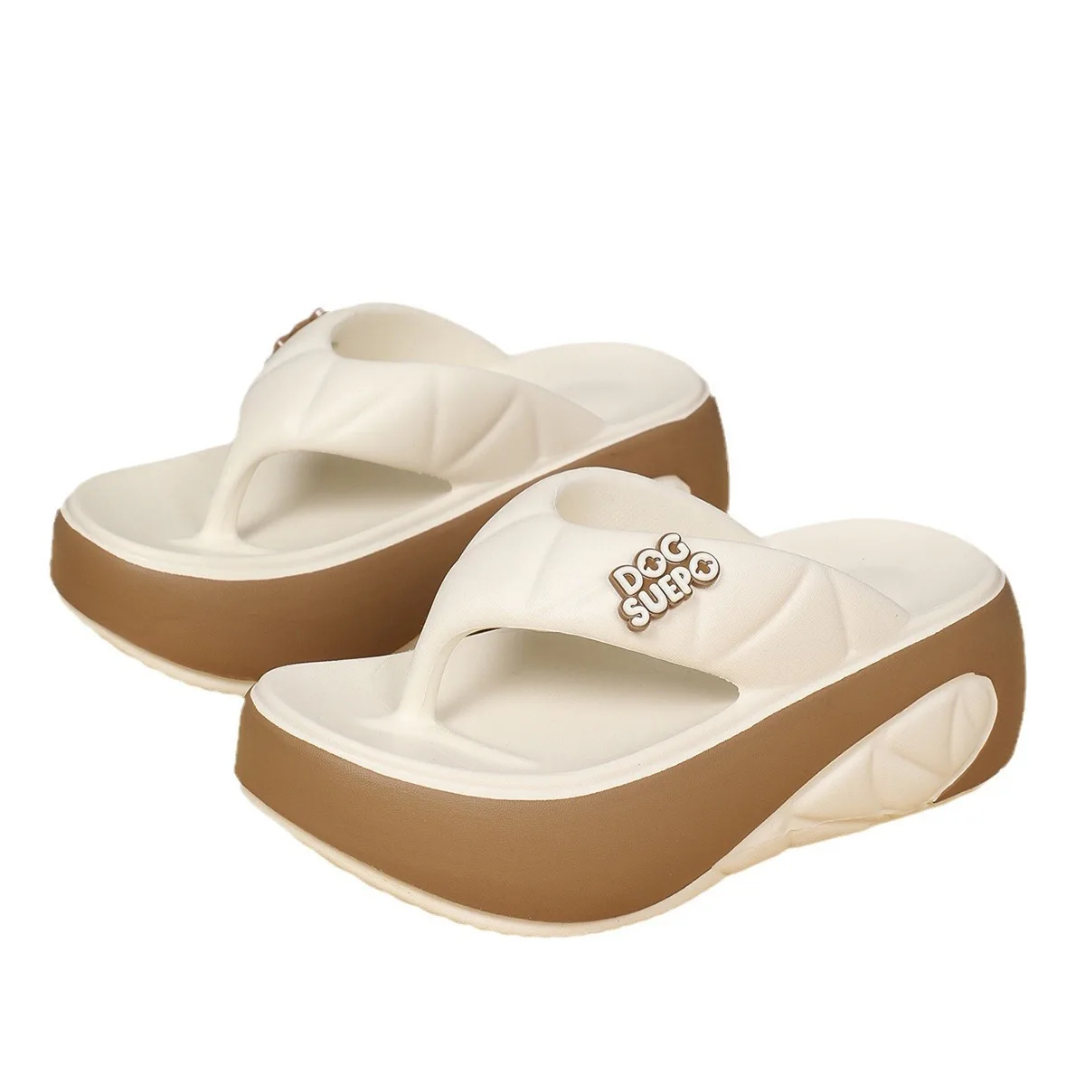 New Women's Elevating Flip-Flops EVA Thick Platform Sandals Summer Comfortable Thong Design Outdoor Fashion Lightweight Footwear image 4