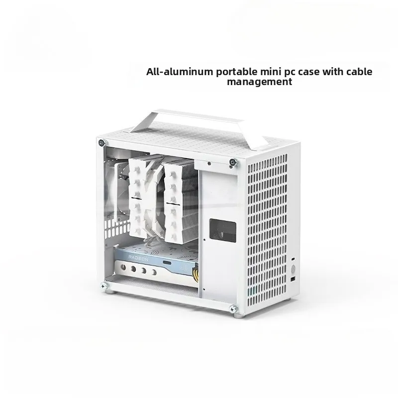 Benniu U35 Computer Case ITX Portable Side Panel Desktop Computer Sfx Power Supply Mini Small All-aluminum Computer Case Non-C24