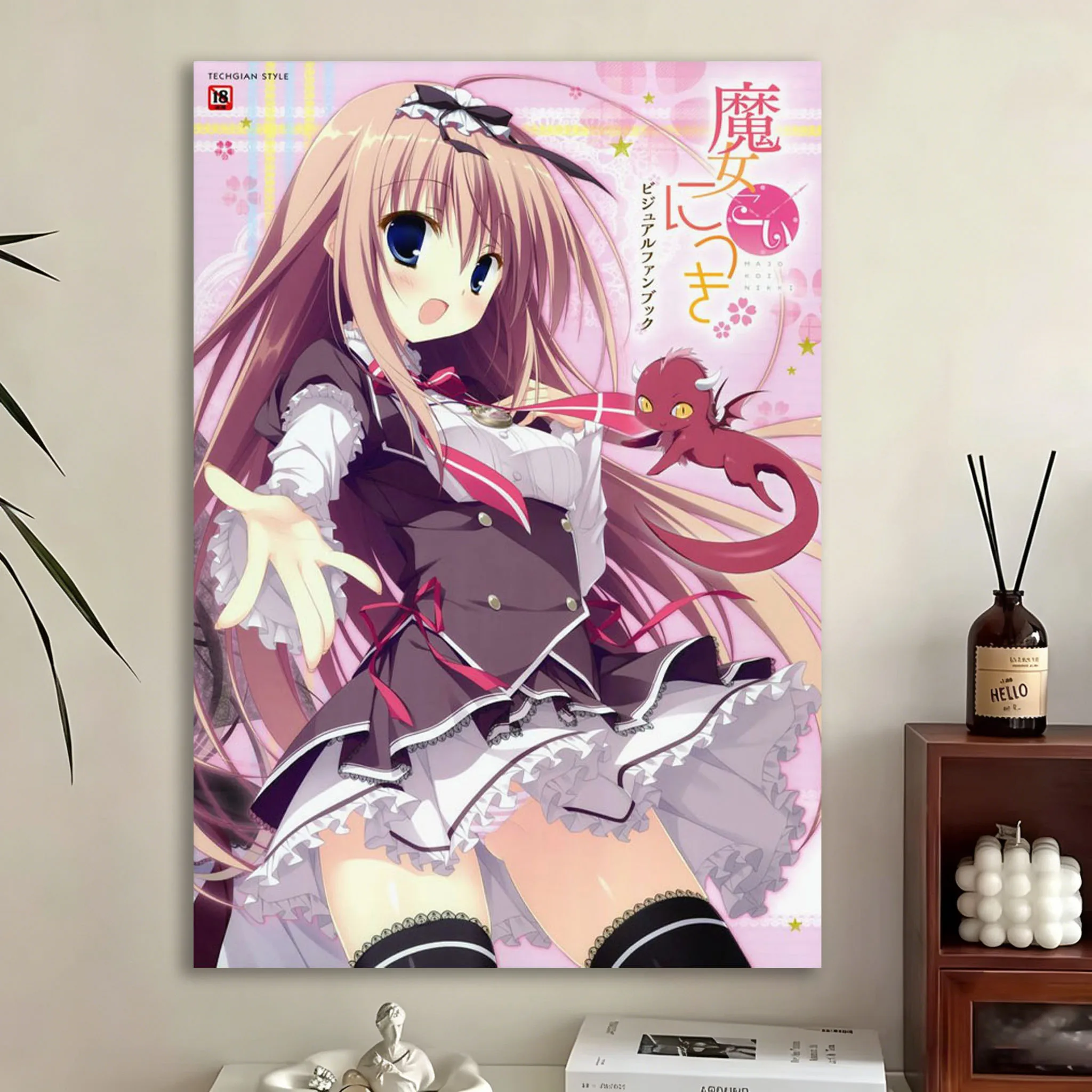 Alice Moe Tapestry Witch Love Diary Anime Kawaii Tapestry Home Decor & Family Party Tapestry Suitable For Bedroom House