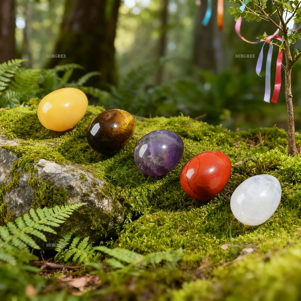 2/3/4pcs Natural Crystal Egg Set - Meditation Style Decoration, Spiritual Gift for Crystal Enthusiasts