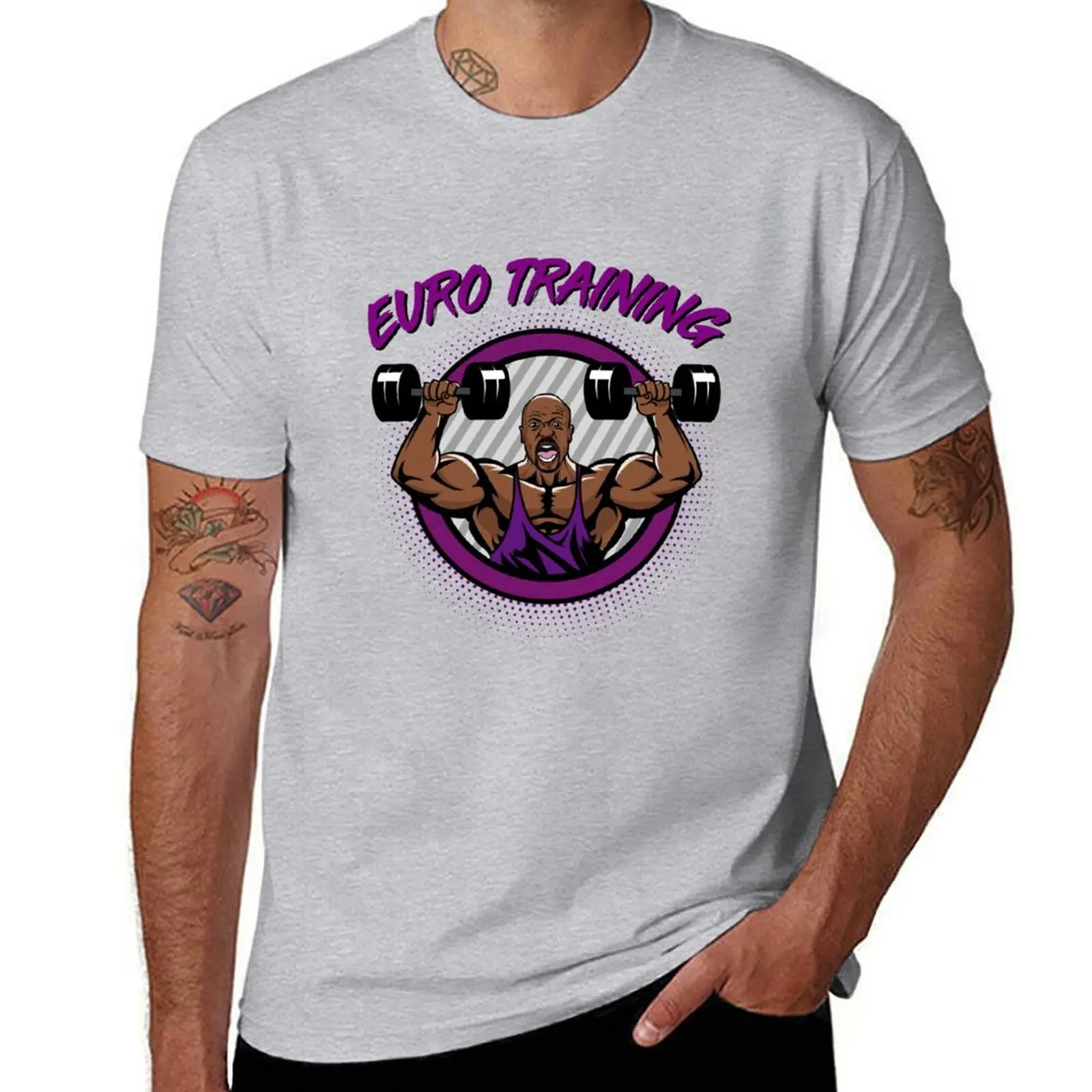 

Terry crews Euro Trainning T-shirt Short sleeve tee summer top customs design your own plus size tops mens tall t shirts